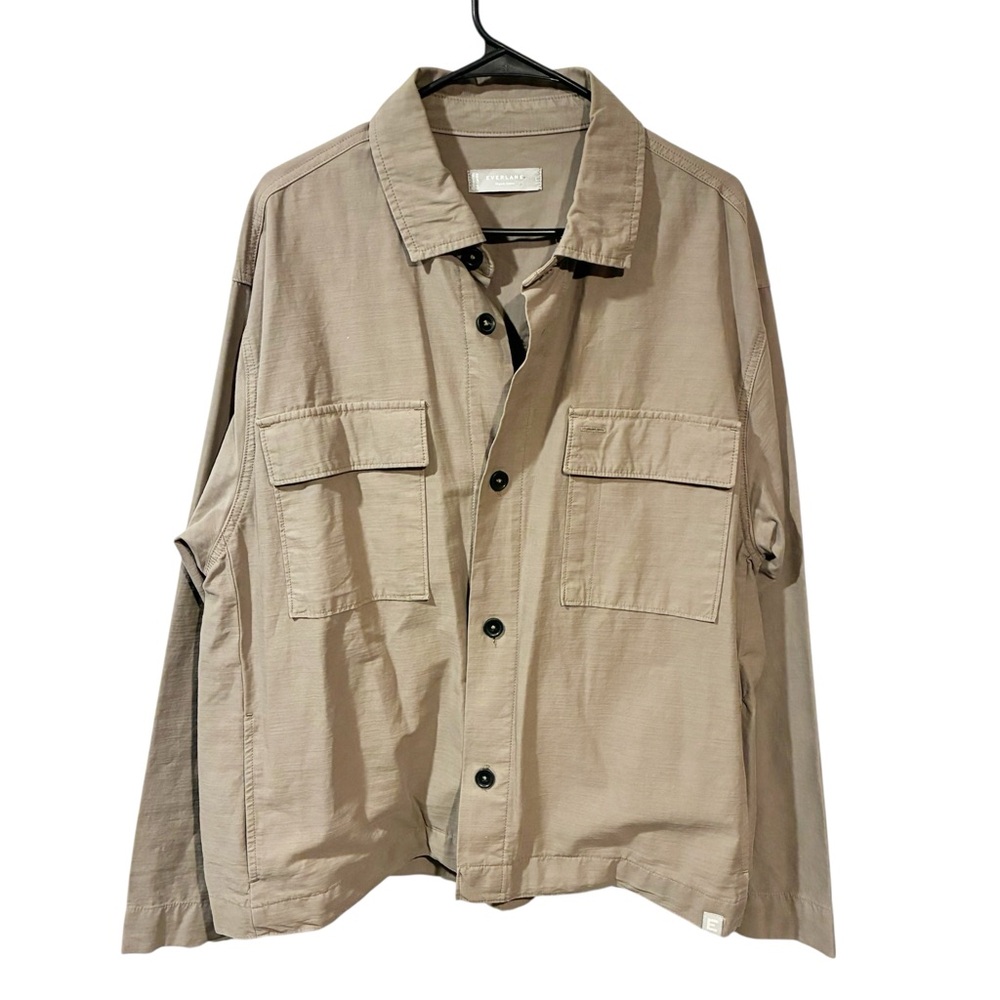 Everlane THE UTILITY SHIRT JACKET IN BUTTERSOFT Full Button Size Large